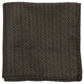 Black & Gold Diamond Pattern Pocket Square1